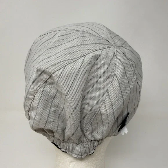Goorin Bros Reversible Newsboy Cap Black & Grey Pinstripe Cotton Flat Hat Size M - Picture 11 of 15